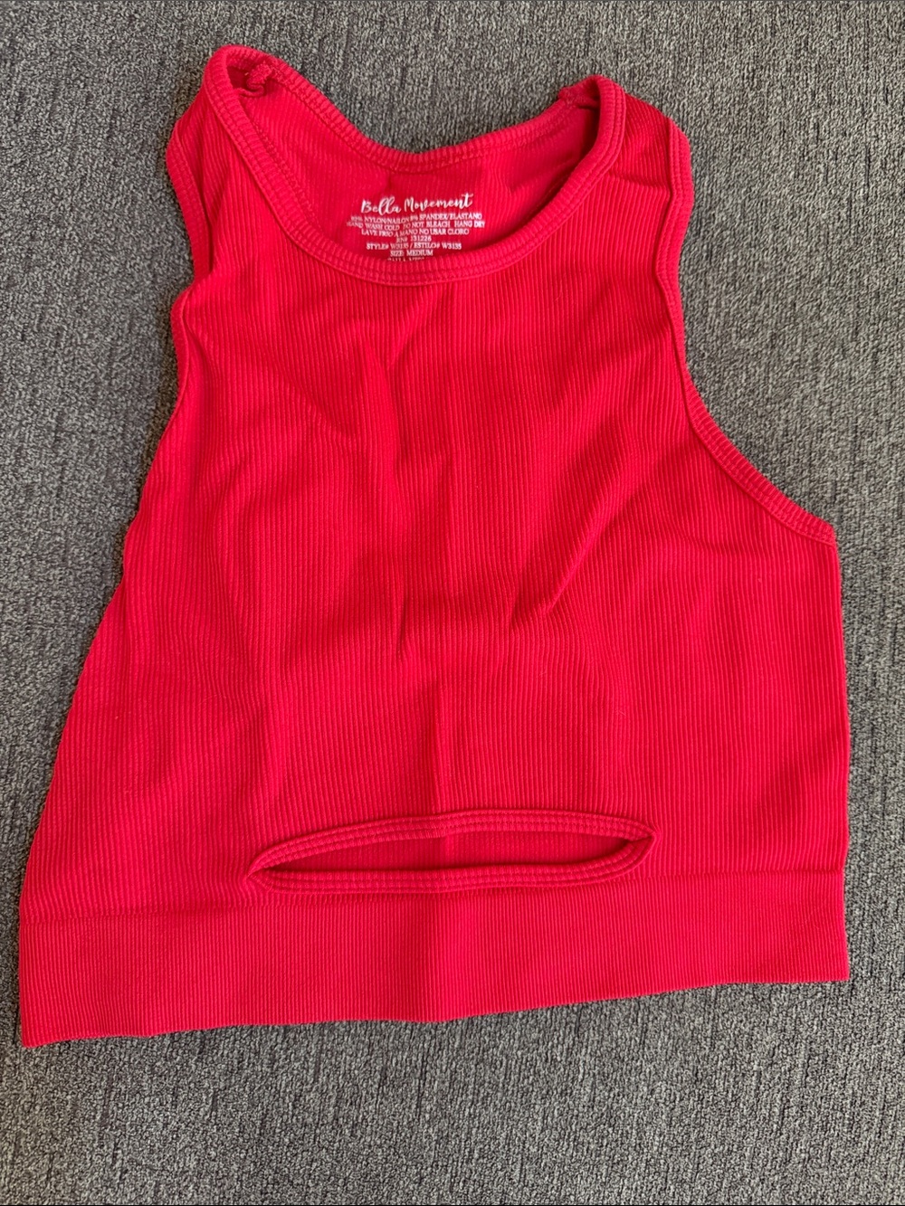 Cut out racerback crop top